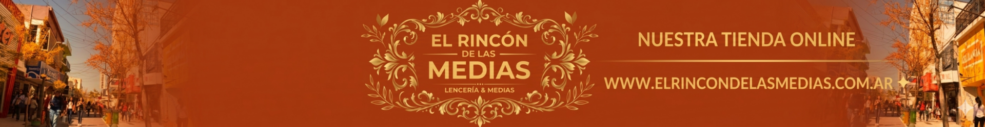 Banner de temporada otoño en El Rincón de las Medias San Luis: variedad en lencería, pijamas y medias en Rivadavia 515