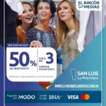 Promoción 50 por ciento descuento Banco Nación en El Rincón de las Medias San Luis Rivadavia 515. Compra online en www.elrincondelasmedias.com.ar